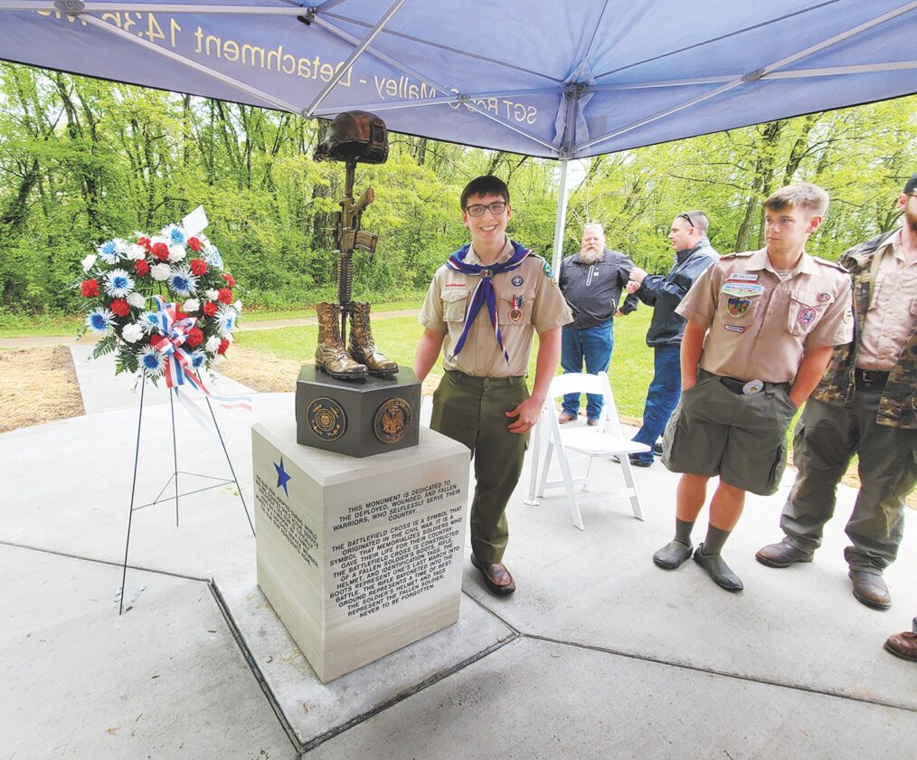 Local Scout Yannitell receives national award for Battlefield Cross | News, Sports, Jobs - Vimarsana News